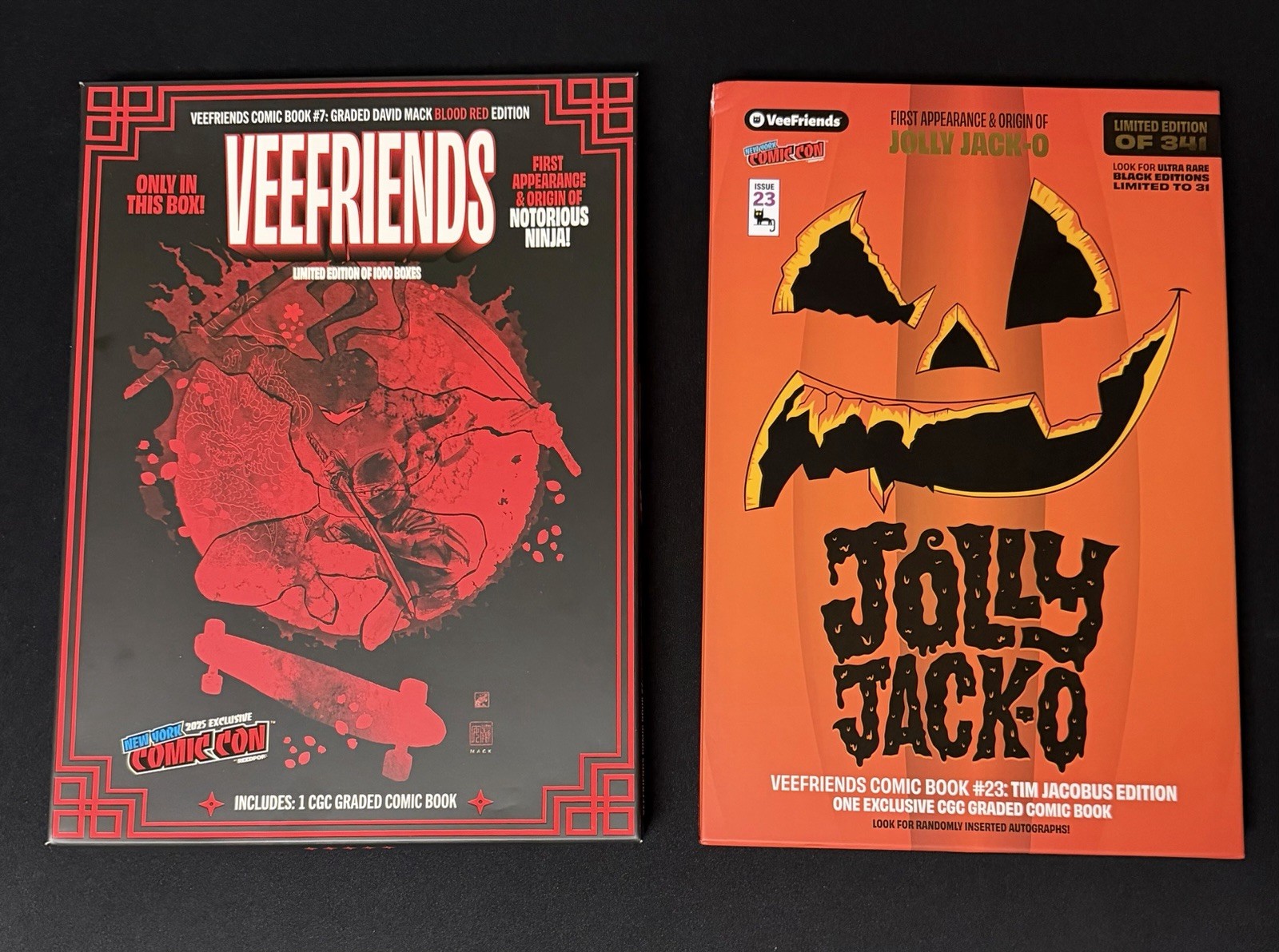 Veefriends⭐️NYCC 2 comics🔥2025 #7 Blood Red CGC9.4 & 2026 #23 Orange Ice CGC9.8 Veefriends⭐️NYCC 2 comics🔥2025 #7 Blood Red CGC9.4 & 2026 #23 Orange Ice CGC9.8