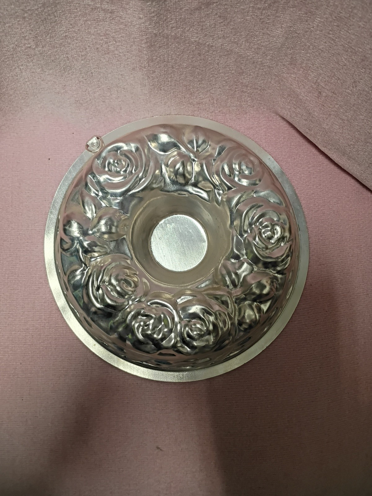Vintage 1963 AHC Copper Tone Rose Floral Bundt Cake Jello Mold – 5 Cups