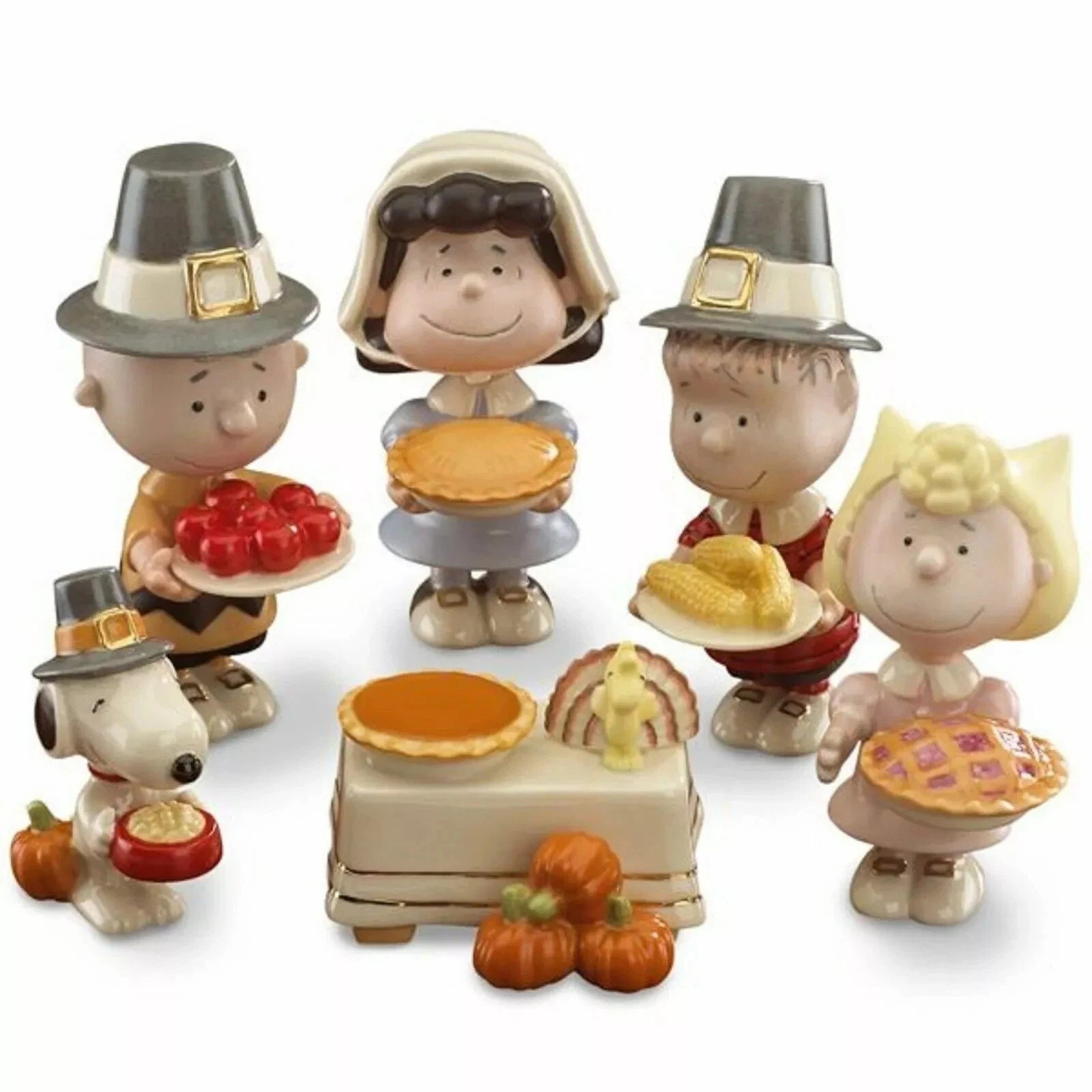 Lenox Peanuts Thanksgiving 6-Piece Figurine Set Snoopy Charlie Lucy 2026