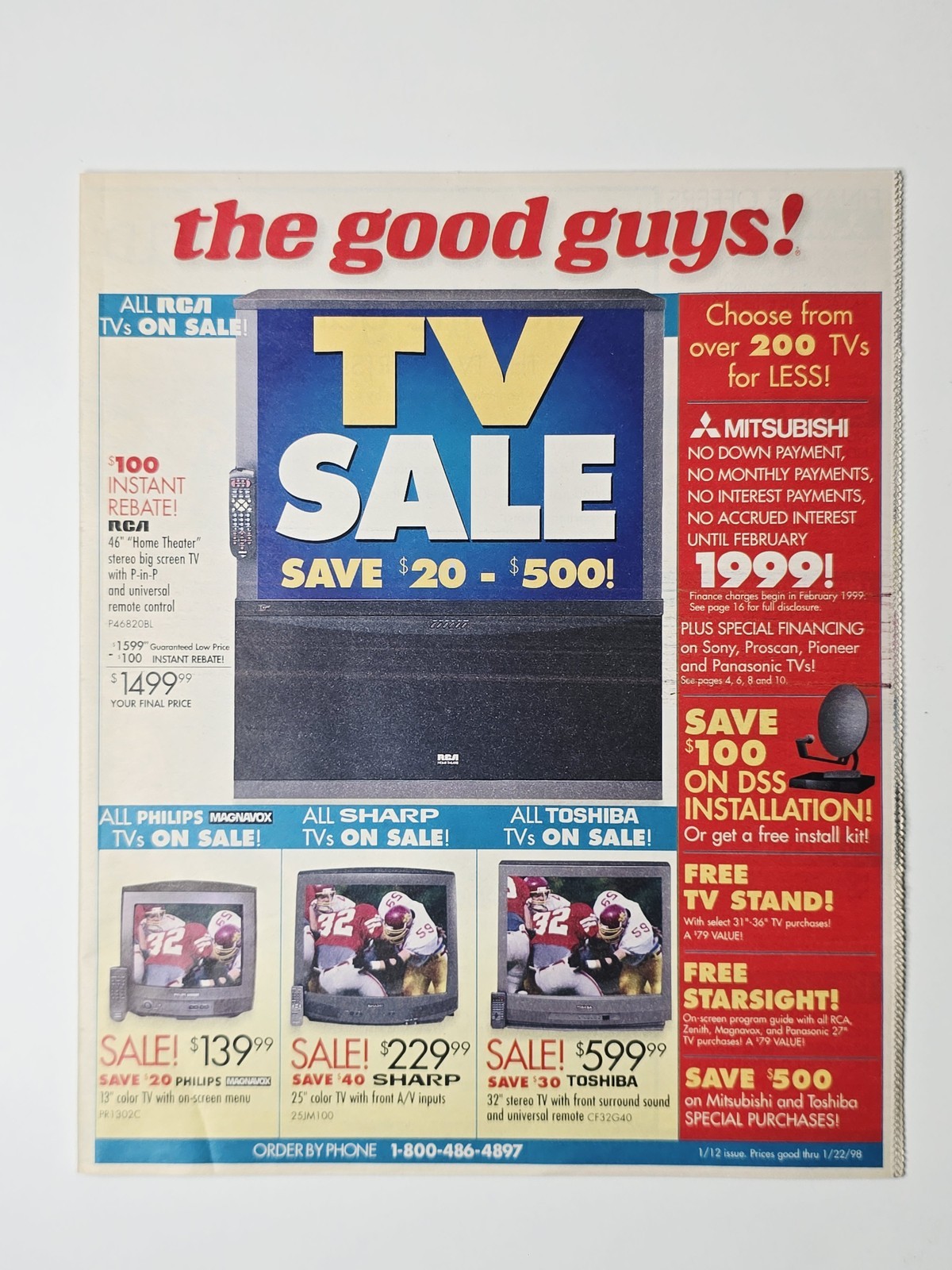 The Good Guys November 1998 TV Sale Sony Nintendo Game Boy Electronics Catalog
