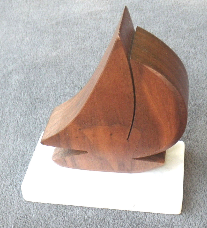 SAILBOAT DESK SCUPTURE ART DECO VINTAGE NAUTICAL Hardwood MARBLE Unique Old ZV SAILBOAT DESK SCUPTURE ART DECO VINTAGE NAUTICAL Hardwood MARBLE Unique Old ZV