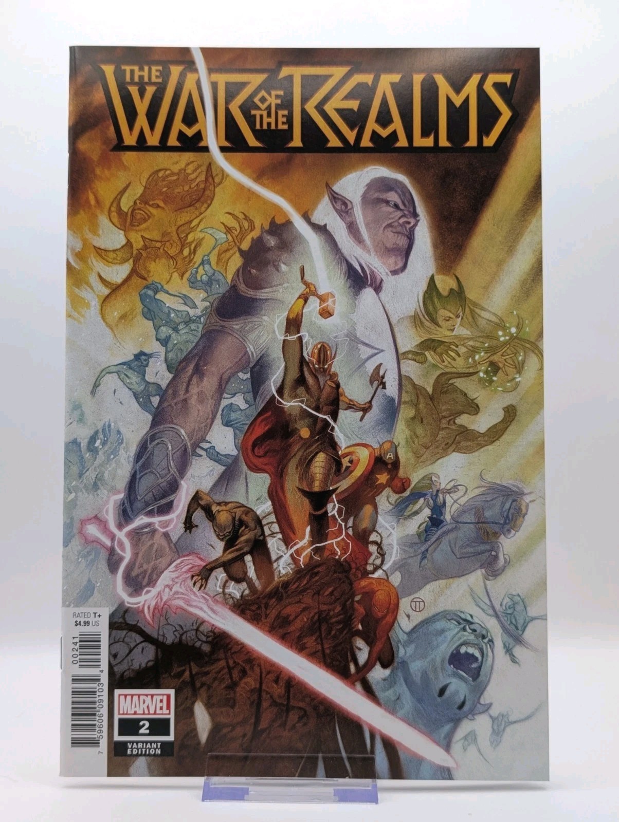 THE WAR OF THE REALMS #2 Julian Tedesco 1:50 Incentive Variant Cover 2019 NM- THE WAR OF THE REALMS #2 Julian Tedesco 1:50 Incentive Variant Cover 2019 NM-