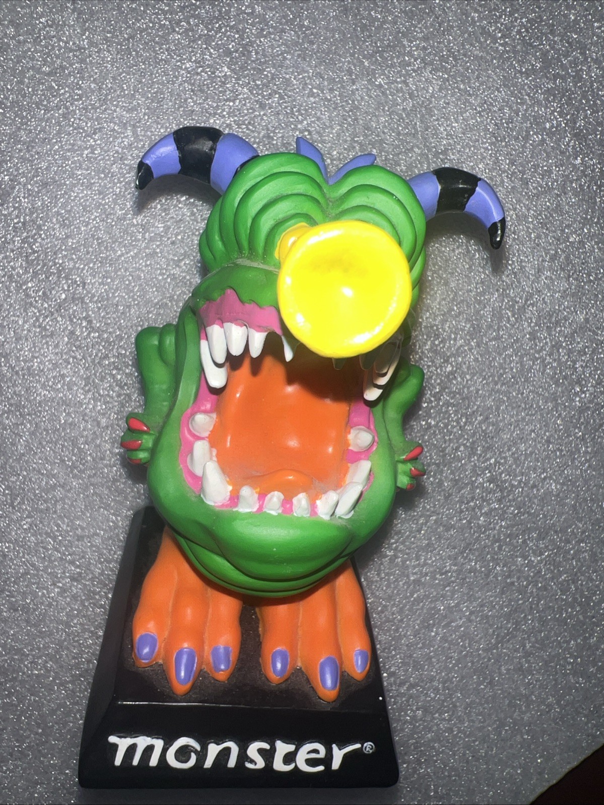 Rare Vtg Monster Trumpasaurus Dinosaur Bobble Figure Advertising Character