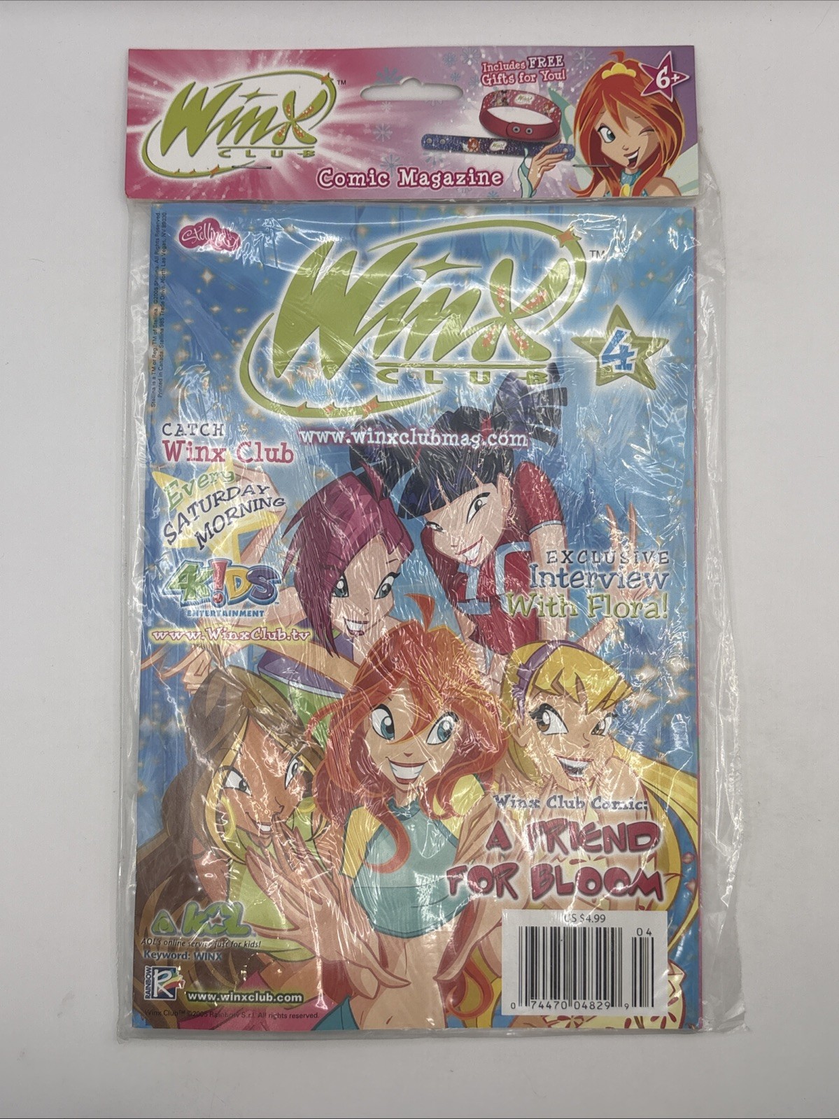 WINX CLUB ISSUE #4 COMIC BOOK 2005 ORIGINAL PACKAGING & TOY INCLUDED WINX CLUB ISSUE #4 COMIC BOOK 2005 ORIGINAL PACKAGING & TOY INCLUDED