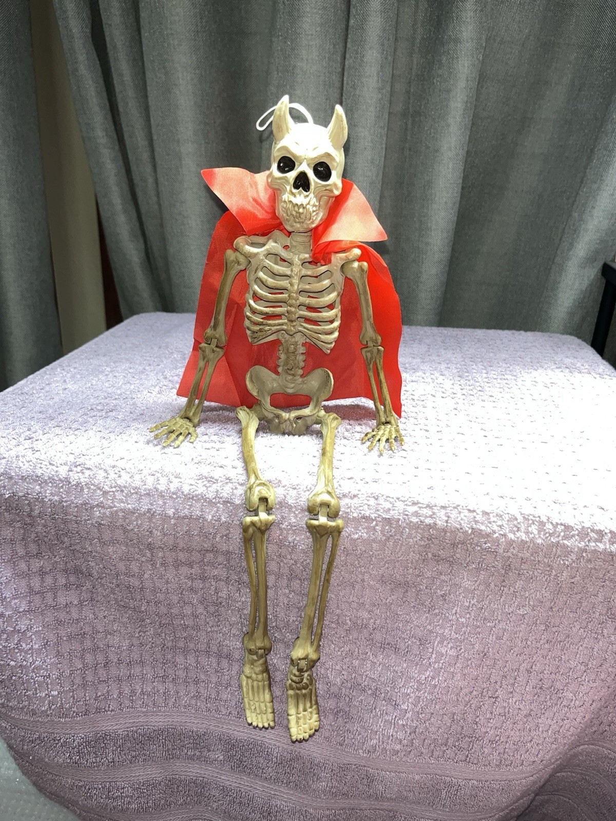 New w/o Tags 15” Devil Skeleton Halloween Spooky Scary Season Decoration