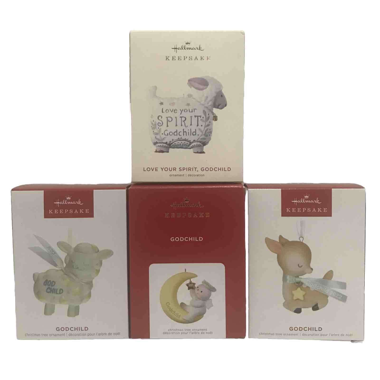Hallmark Keepsake Ornament Godchild Bundle 2019 21 22 23