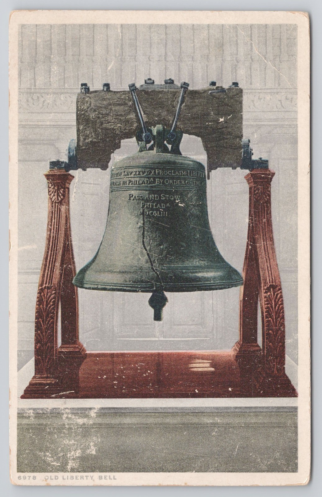 Old Liberty Bell, Philadelphia, PA Vintage Postcard Old Liberty Bell, Philadelphia, PA Vintage Postcard