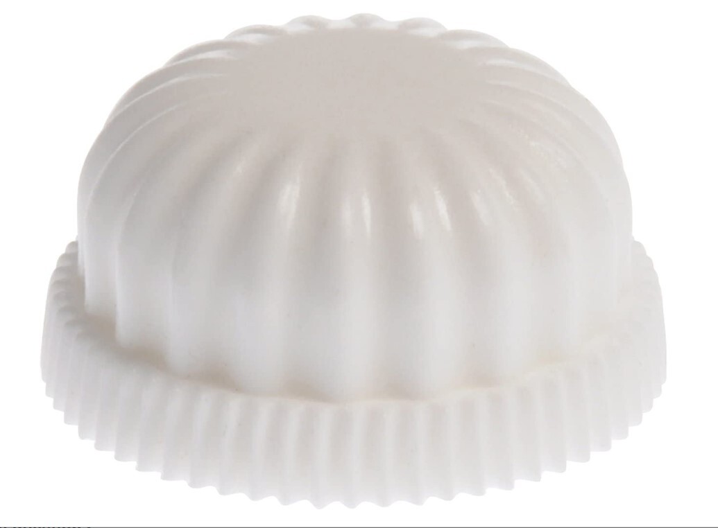 4pcs - White Plastic 1/8IPS (1/8-27) Thread, Lock-Up Caps, lamp finial (333-356)