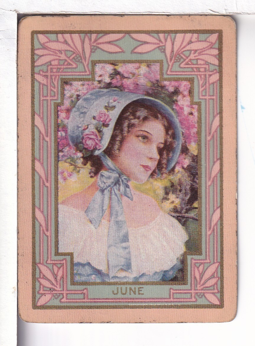 Single Vintage Playing Card U.S. Wide Named \