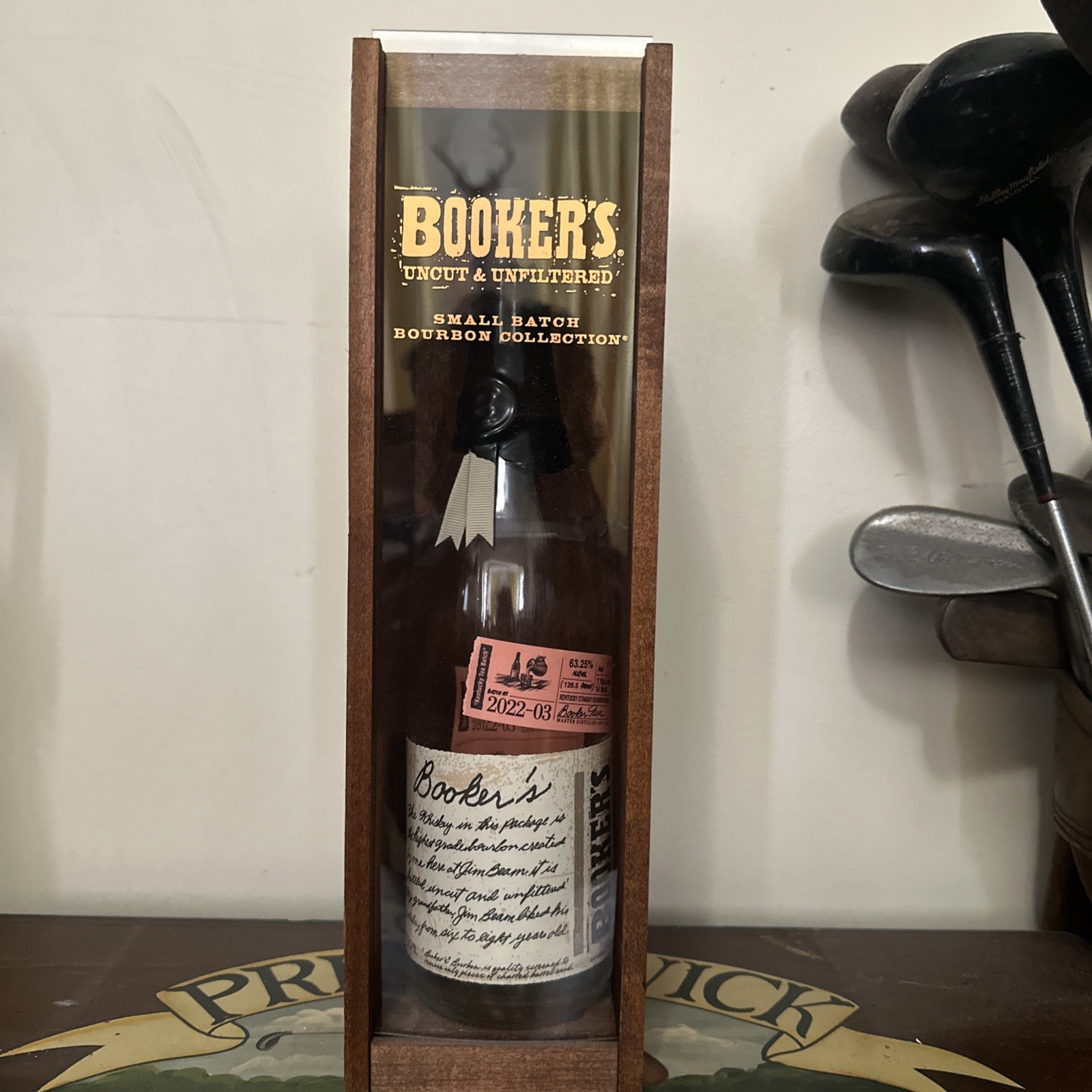 Booker's True Barrel Bourbon Empty Bottle 2022-03 Booker's True Barrel Bourbon Empty Bottle 2022-03