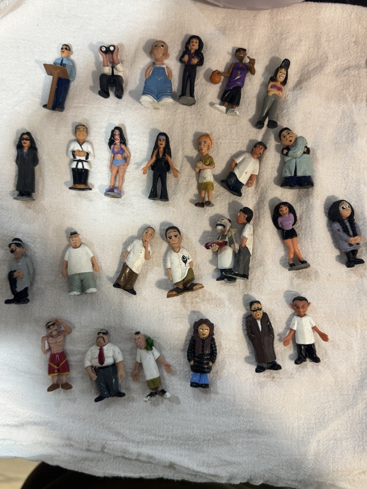 Vintage Homies Figures Lot of 27 David Gonzales Mini Figurines Collectible