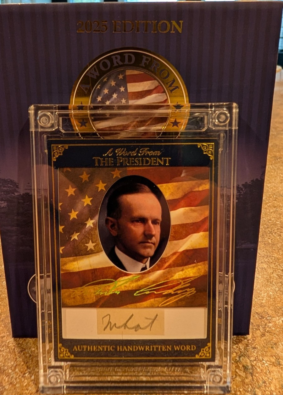  Authentic 1920s Calvin Coolidge Handwritten Word  Legible \