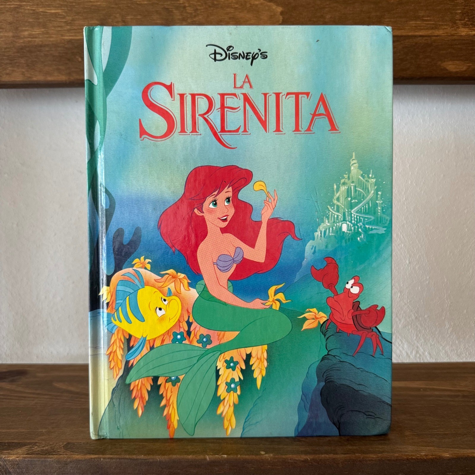 Vintage 1993 Disney La Sirenita Spanish Hardcover Book Vintage 1993 Disney La Sirenita Spanish Hardcover Book
