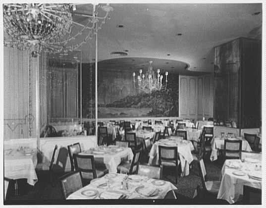 Photo:New York City NY Essex House Dining Room Mural 1930s Hotel Interior