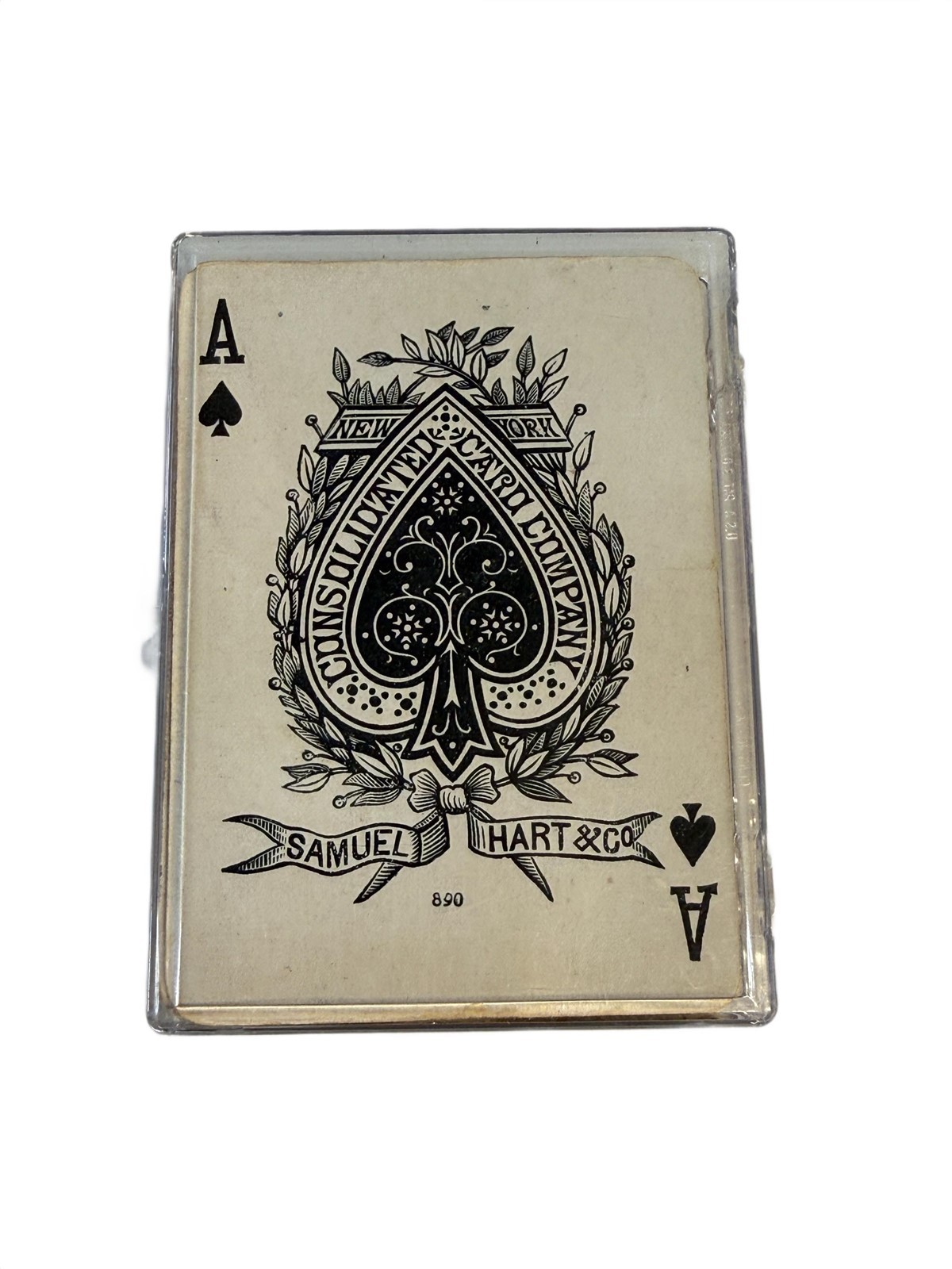 Vintage Consolidated Samuel Hart & Co Red White Playing Cards (47 Cards)