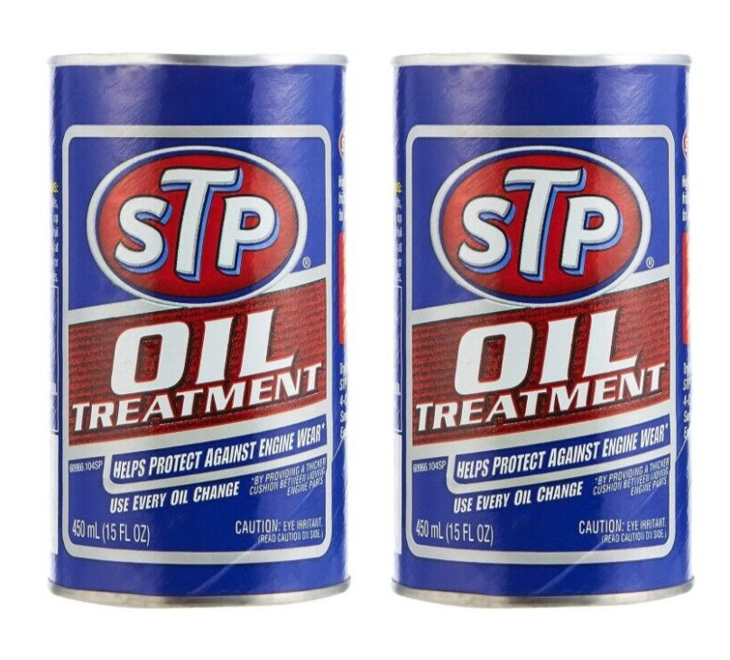 2 PACK Vintage STP Oil Treatment Can Unopened 15 Fl. Oz