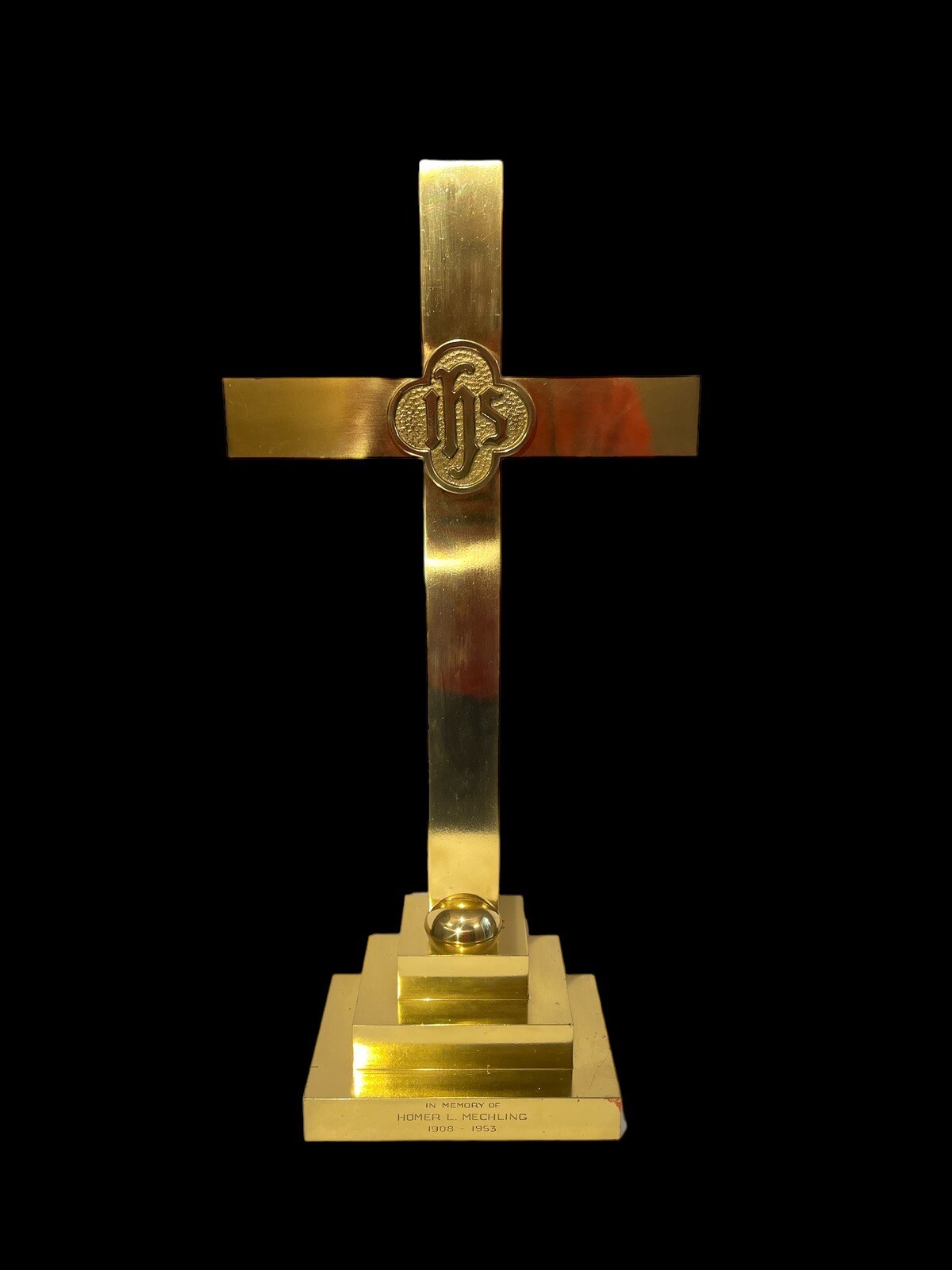 Vintage Sudbury Brass Alter Cross 24 Vintage Sudbury Brass Alter Cross 24