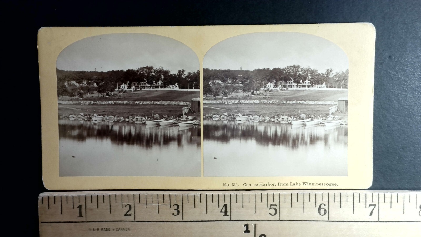 Centre Harbor Lake Winnipeseegee Stereoview New Hampshire 1870s Boats Centre Harbor Lake Winnipeseegee Stereoview New Hampshire 1870s Boats