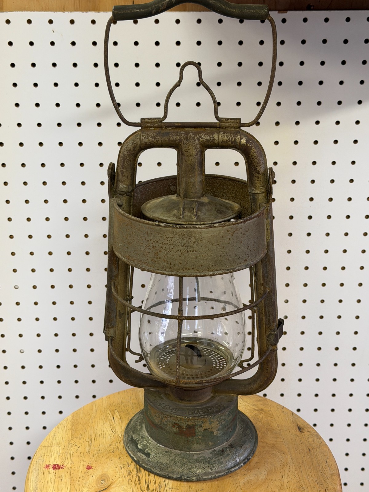 Vintage Dietz Fire King Fire Dept Kerosene Lantern Lamp w/Outer Case Vintage Dietz Fire King Fire Dept Kerosene Lantern Lamp w/Outer Case