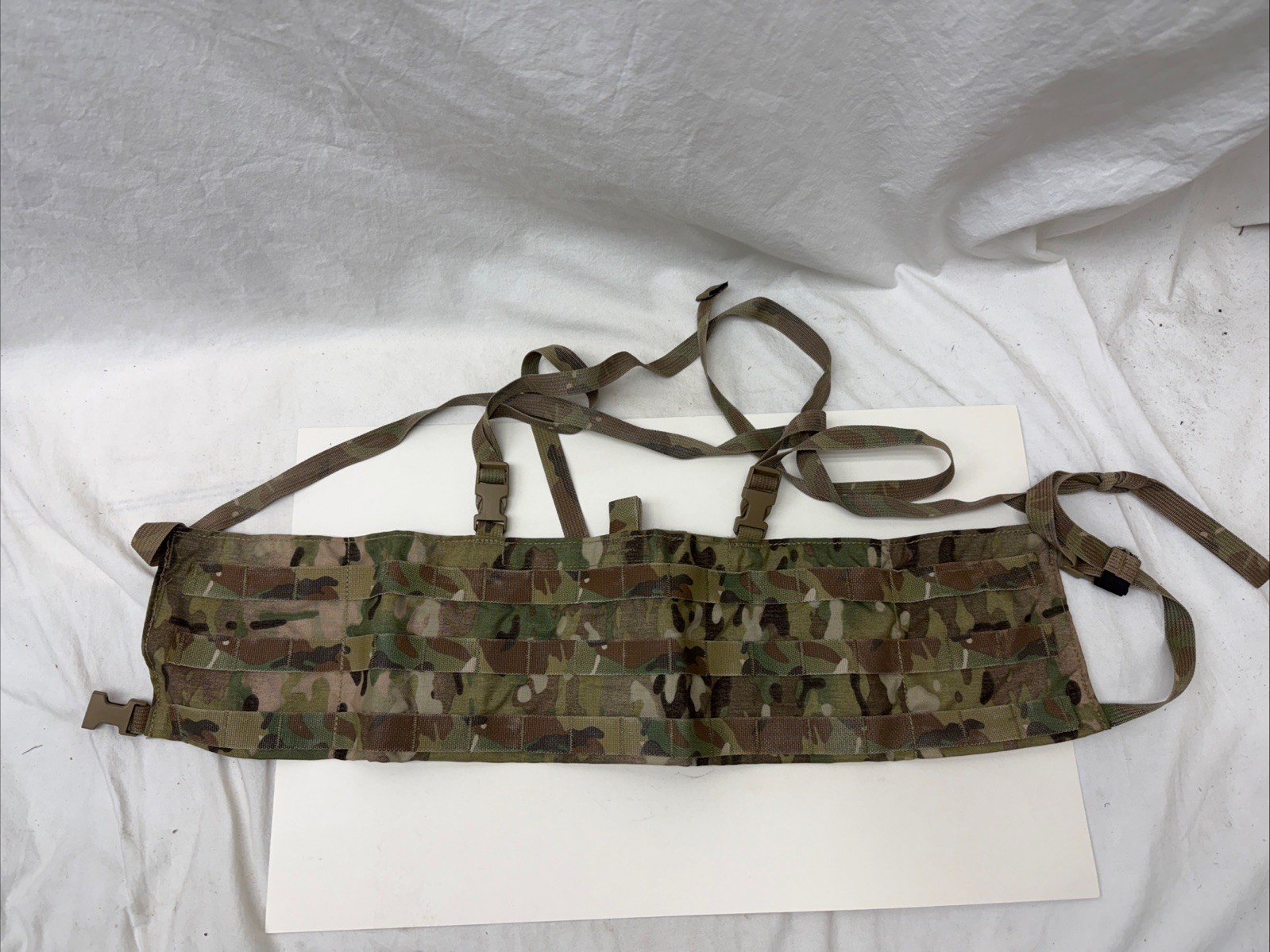 USED London Bridge LBT-2586H Low Profile Modular Chest Rig Vest MOLLE Multicam