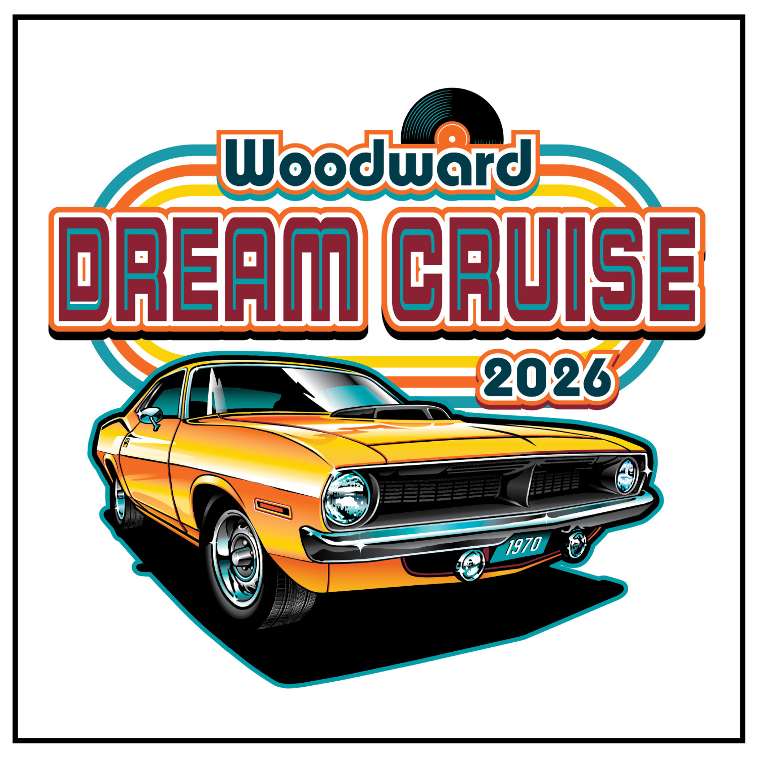Woodward Dream Cruise 2026 Official Dash Plaque