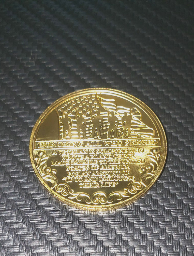 Military Challenge Coins Veterans Coin Thank You for Your Service Veteran's Day Military Challenge Coins Veterans Coin Thank You for Your Service Veteran's Day