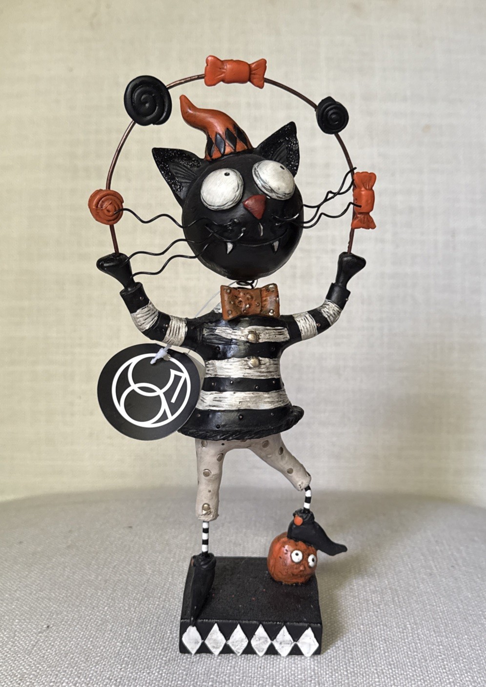 Rare Dept 56 Janelle Berryman Pumpkinseeds Folk Art 2011 Halloween Figure 9.5”