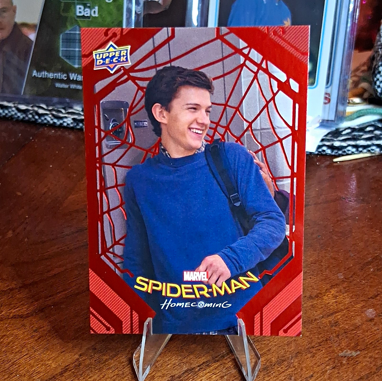 2017 UpperDeck Marvel Tom Holland RC Spider-Man Homecoming Card #5 Red Foil /199
