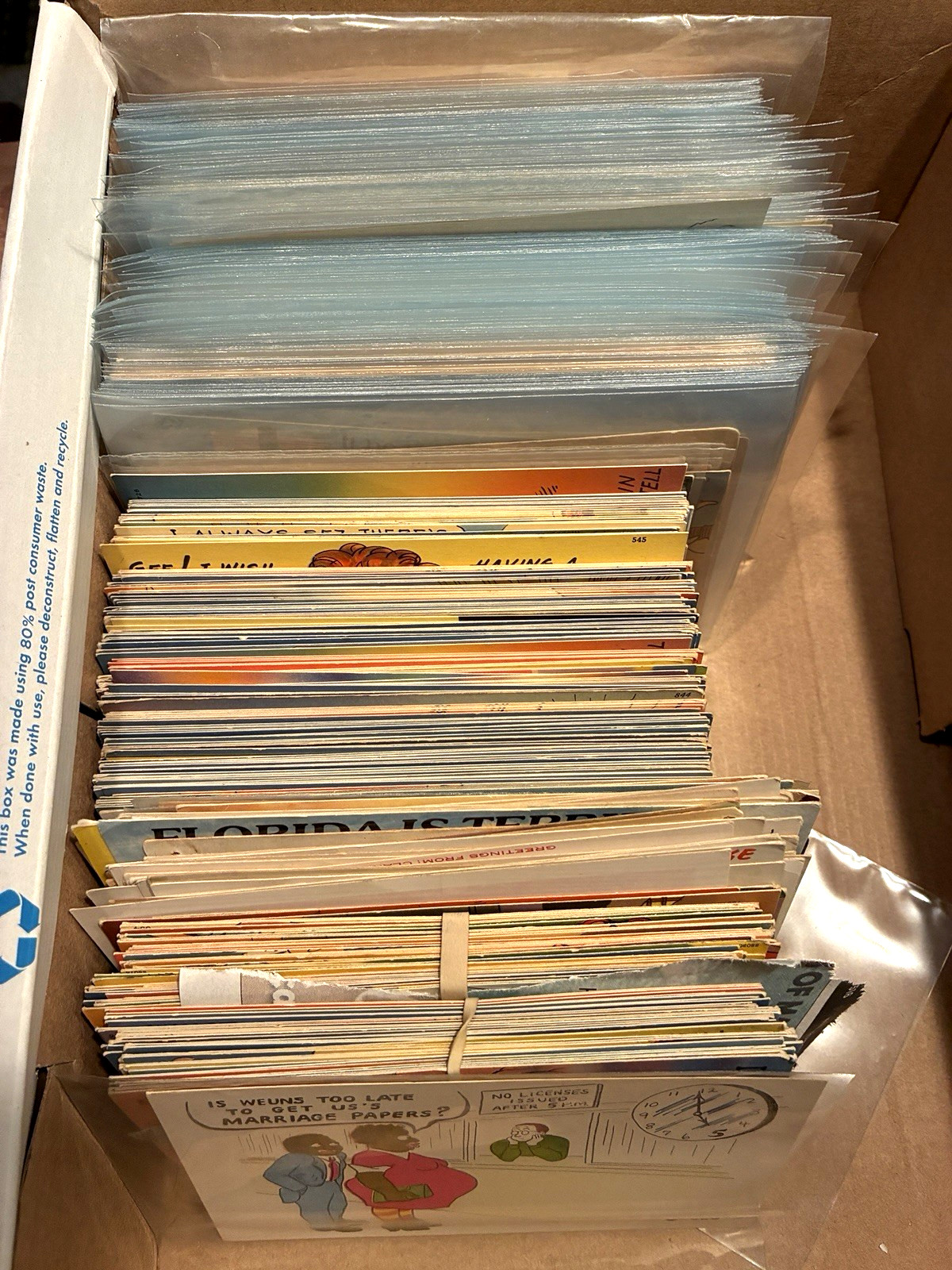 HUGE LOT OF 500+ Vintage 20th cent. POSTCARDS Humor Bawdy Satire Most Unused HUGE LOT OF 500+ Vintage 20th cent. POSTCARDS Humor Bawdy Satire Most Unused