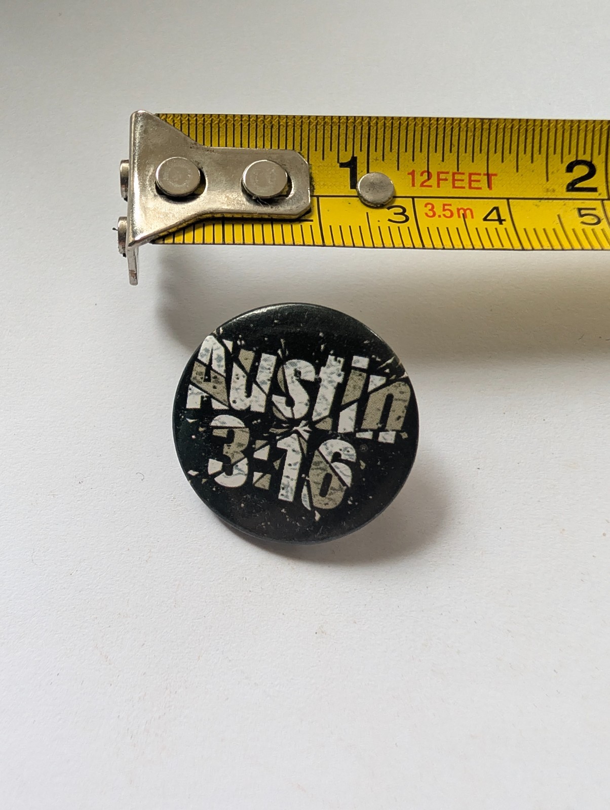 Vintage Pin Pinback Button Austin 3:16 Stone Cold Steve Austin WWE Wrestling