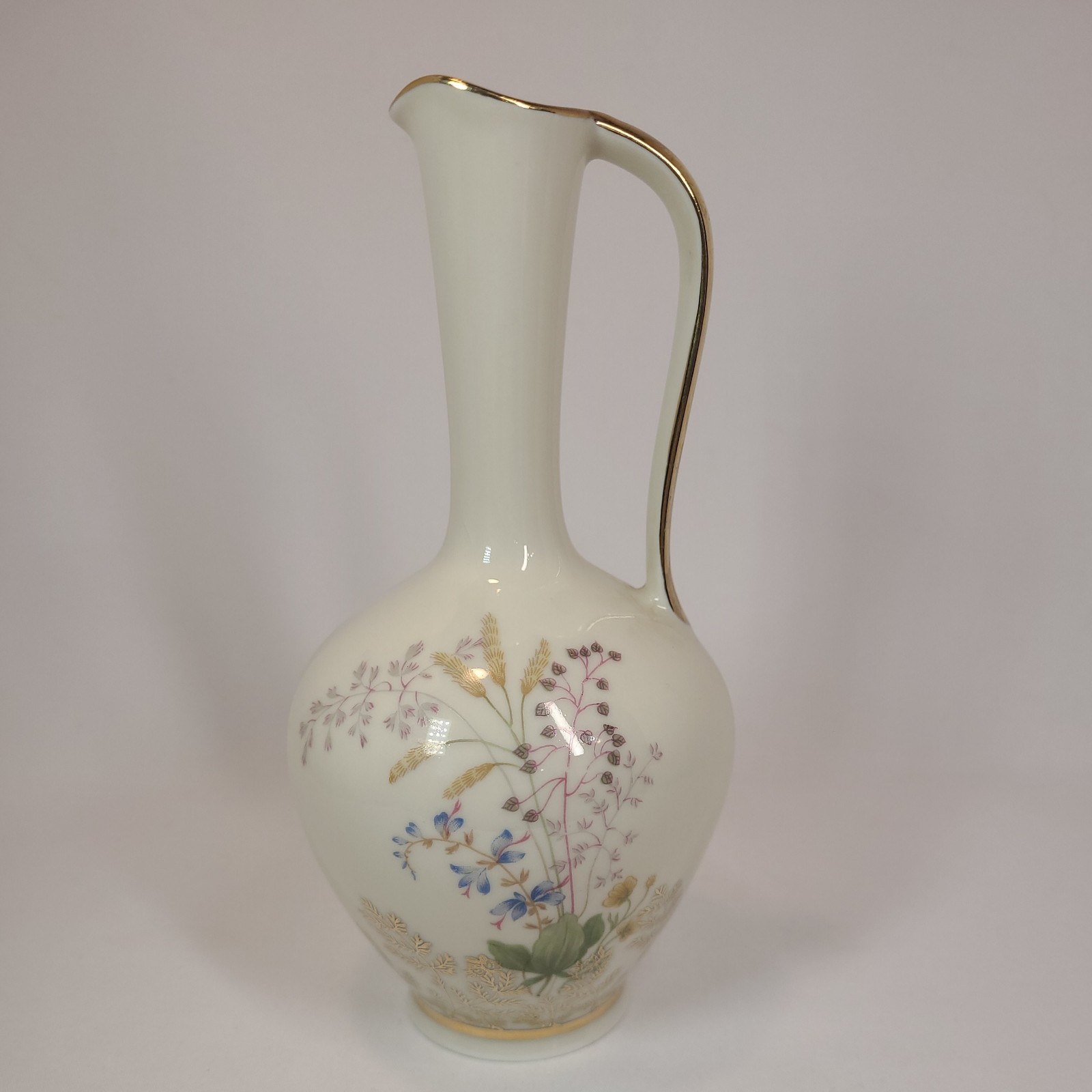 Vintage Mitterteich Bavaria Porcelain Ewer Pitcher Vase #2484