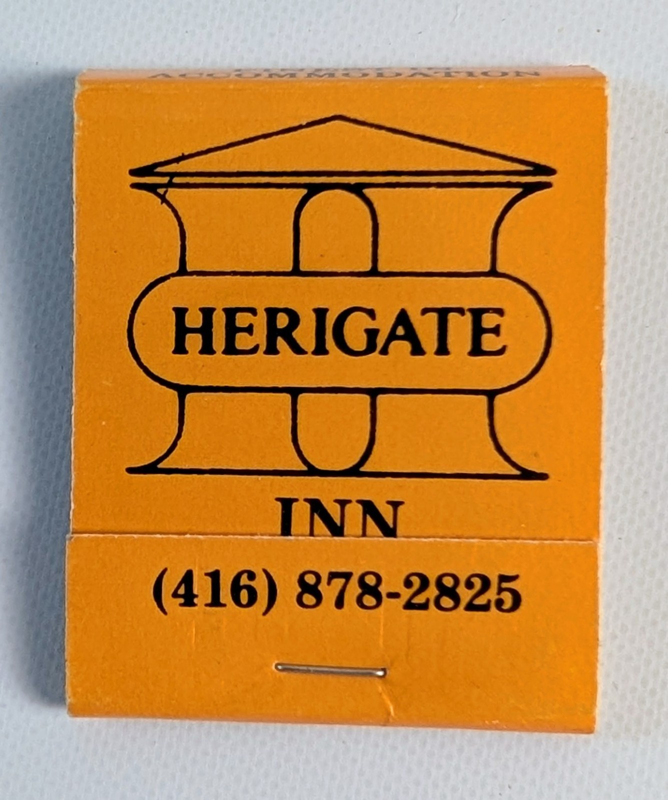 Vintage 1980s Herigate Inn Milton Ontario Canada Hotel Matchbook Matches
