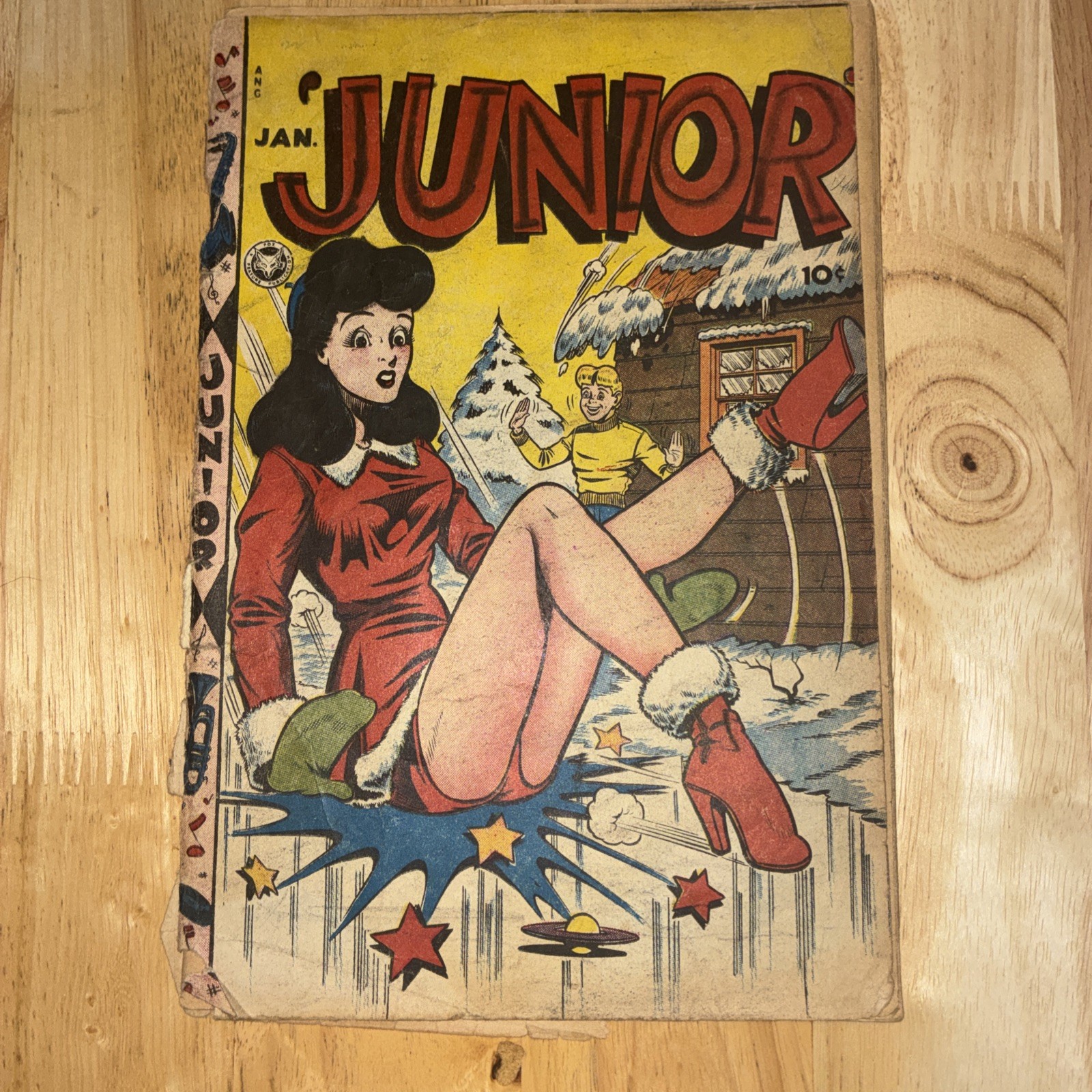JUNIOR  11  - CLASSIC HEADLIGHTS COVER - AL FELDSTEIN - VERY RARE ANY GRADE