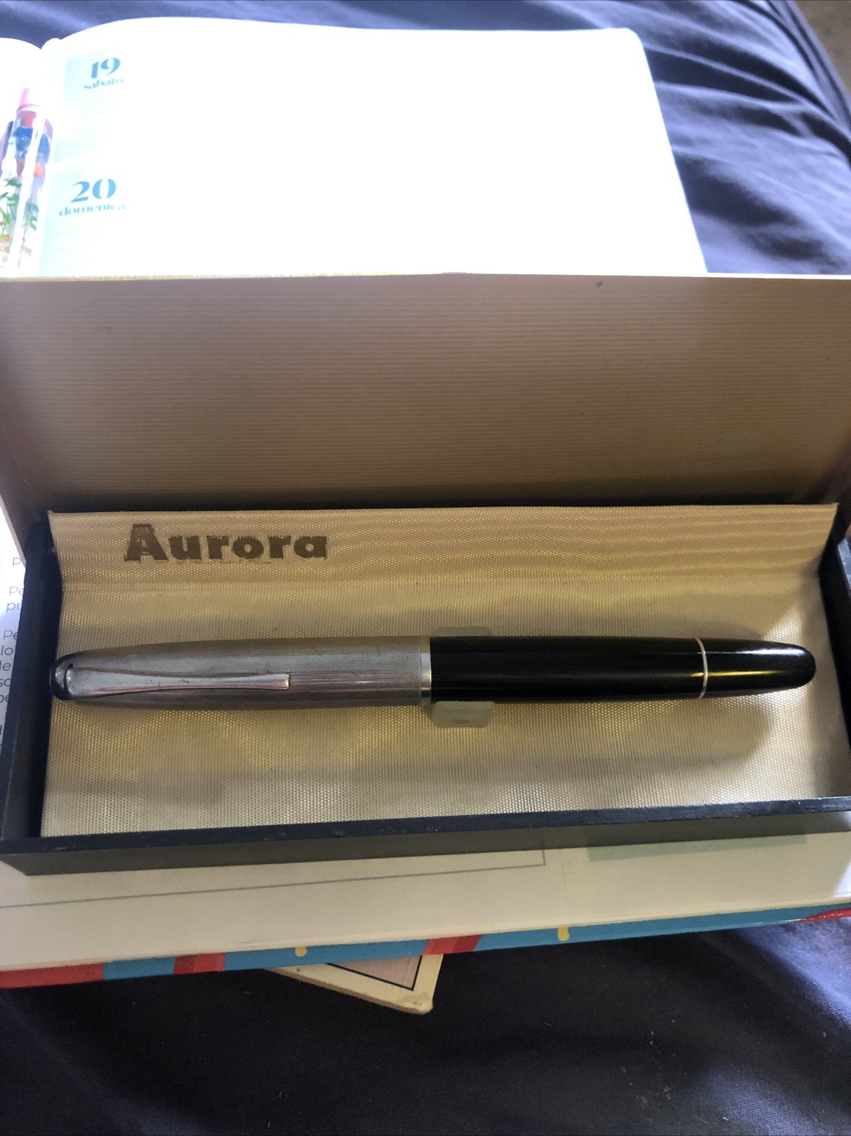 Vintage Aurora 88 Stilo Fountain Pen with Box Vintage Aurora 88 Stilo Fountain Pen with Box