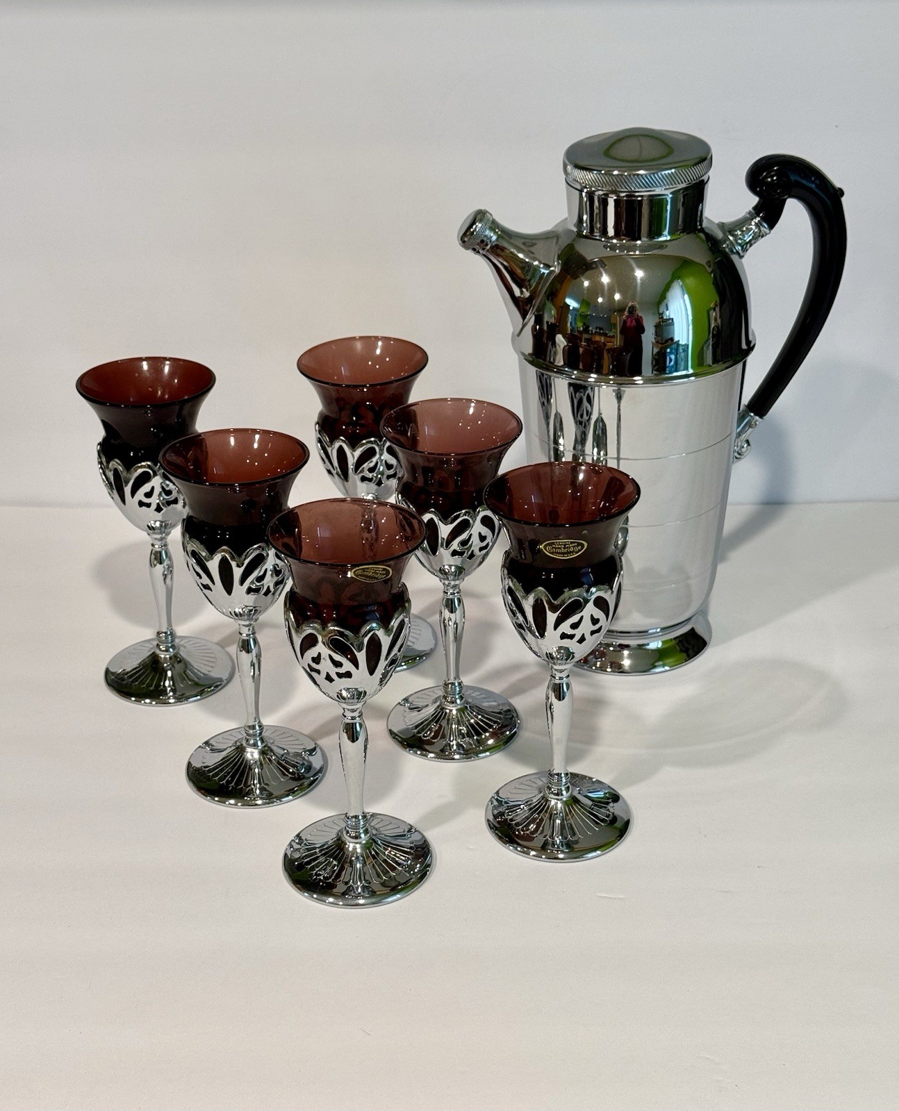 Farber Bros Krome Kraft Cocktail Set (Cocktail Shaker and 6 Glasses) Farber Bros Krome Kraft Cocktail Set (Cocktail Shaker and 6 Glasses)
