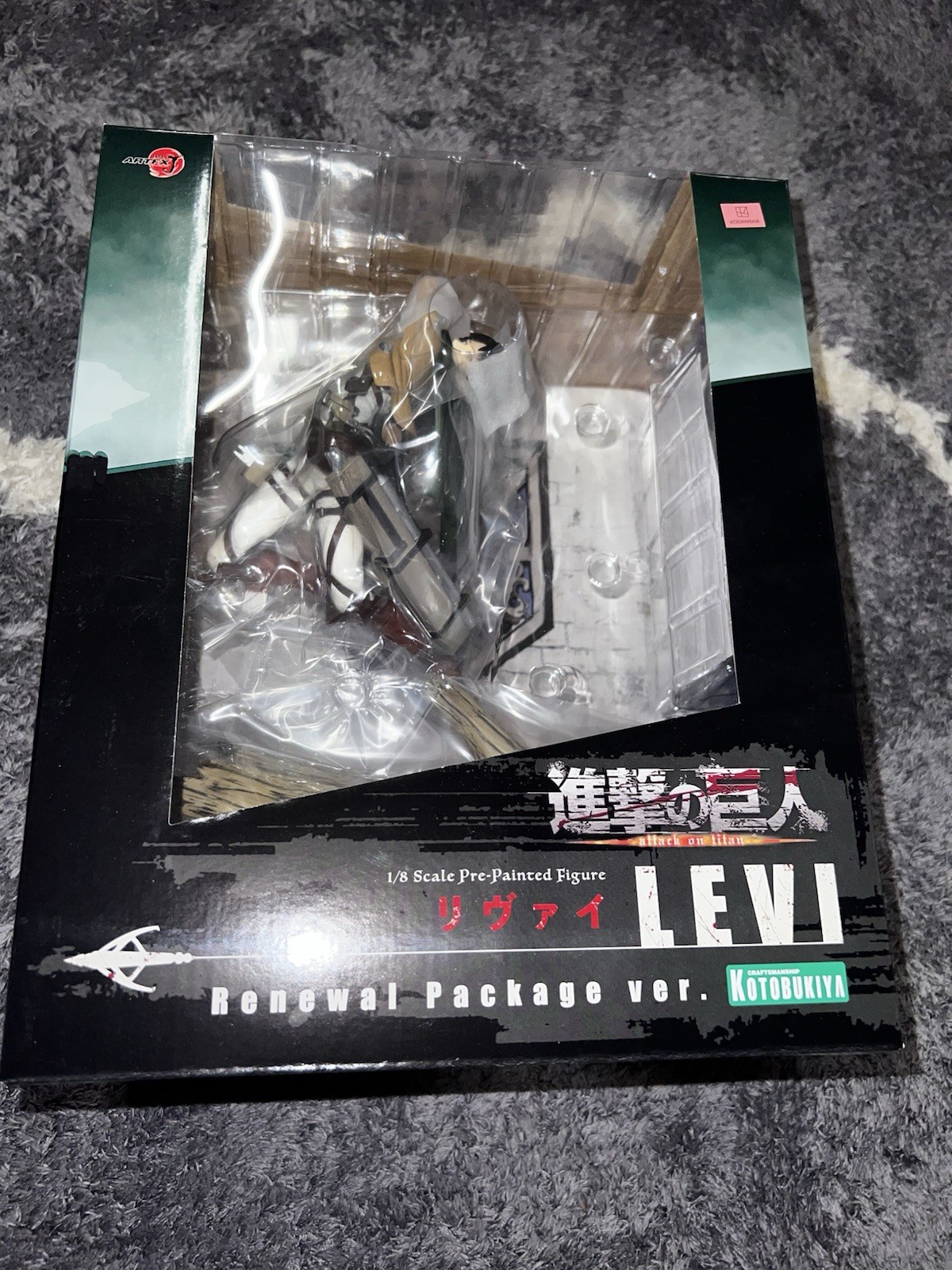 NEW KOTOBUKIYA Attack on Titan ARTFX J Levi Renewal Package Ver. PVC Figure NEW KOTOBUKIYA Attack on Titan ARTFX J Levi Renewal Package Ver. PVC Figure