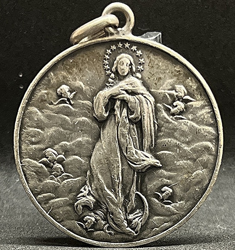 Argentina 1919 Wedding Mary Daughters of St. Nicholas of Bari, SILVER 15 grams