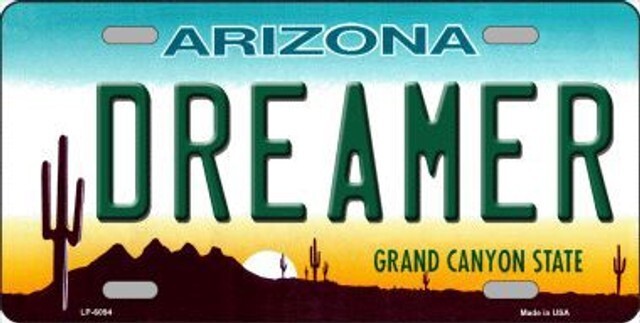 Arizona Dreamer Novelty Metal License Plate Tag