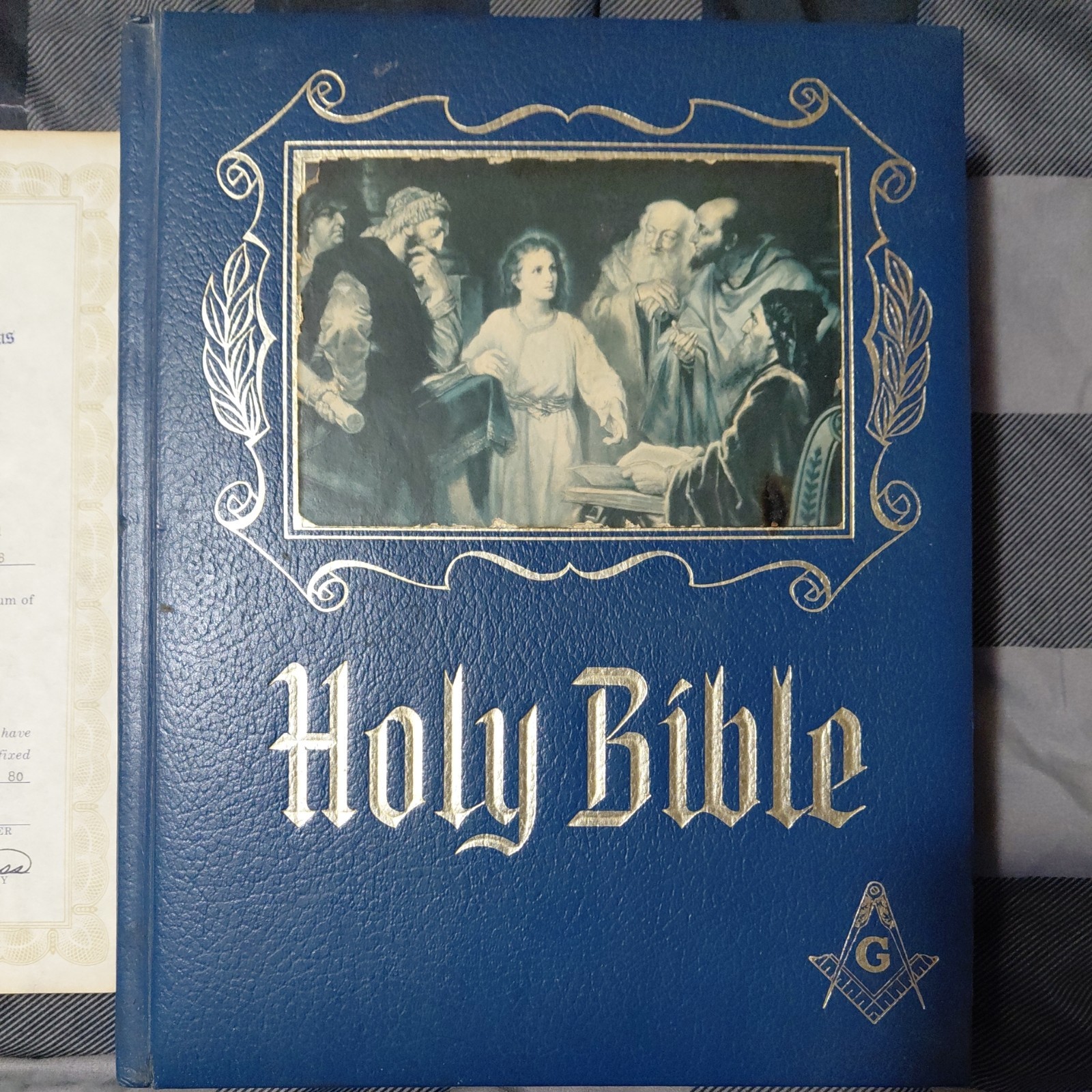 Masonic Holy Bible KJV Master Reference Ed. 1980 Red Letter Heirloom Masonic Holy Bible KJV Master Reference Ed. 1980 Red Letter Heirloom