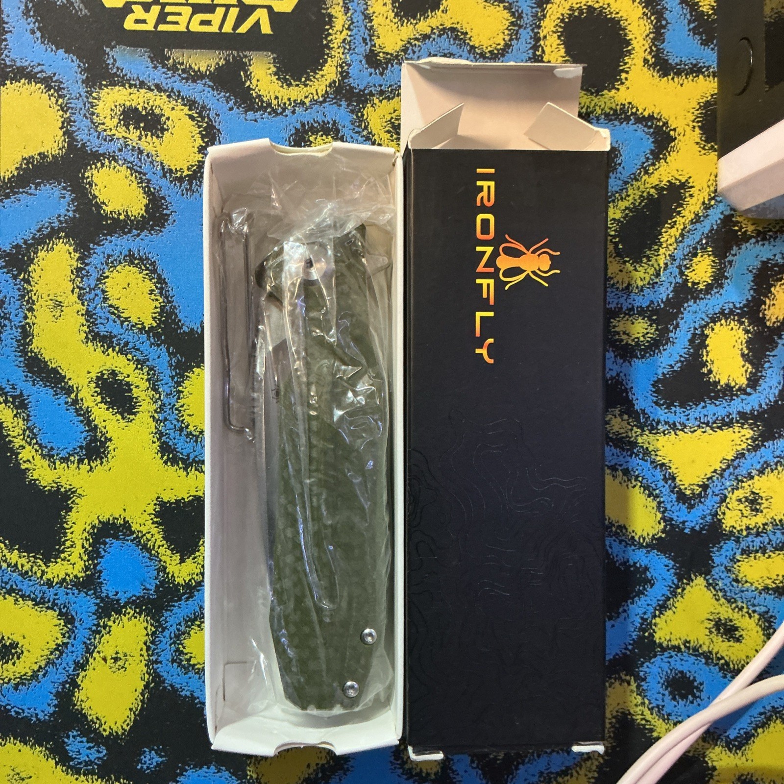 Ironfly Zesty Linerlock Black G10 Folding VG10 Pocket Knife VF01-BK