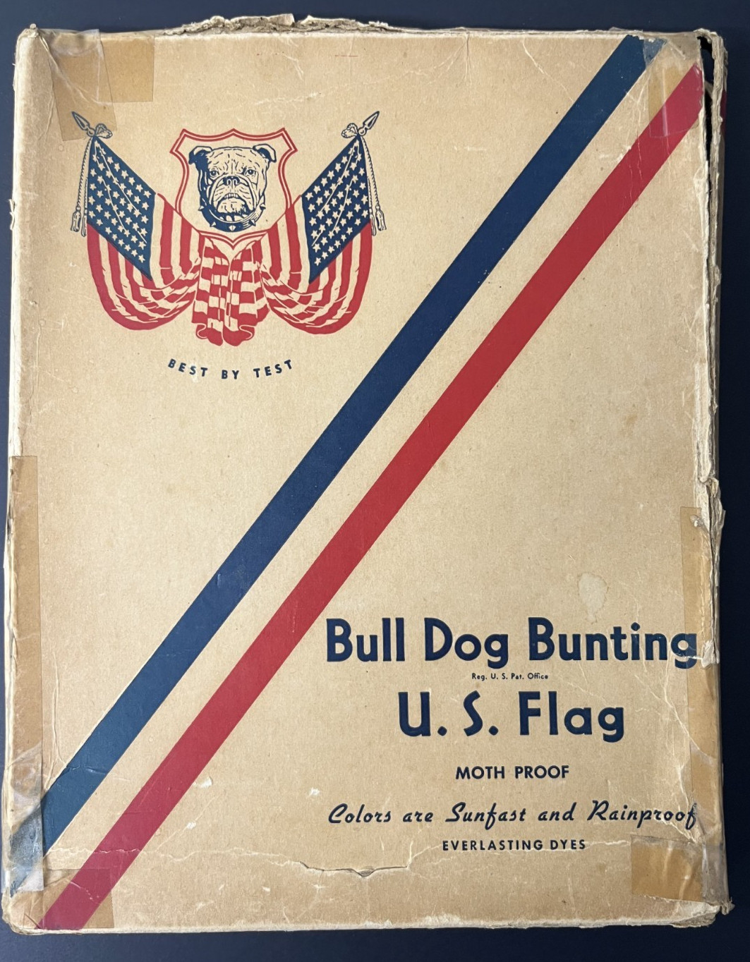 Vintage Bulldog Bunting 48 Star US Flag American 3' x 5' NOS Original Package Vintage Bulldog Bunting 48 Star US Flag American 3' x 5' NOS Original Package
