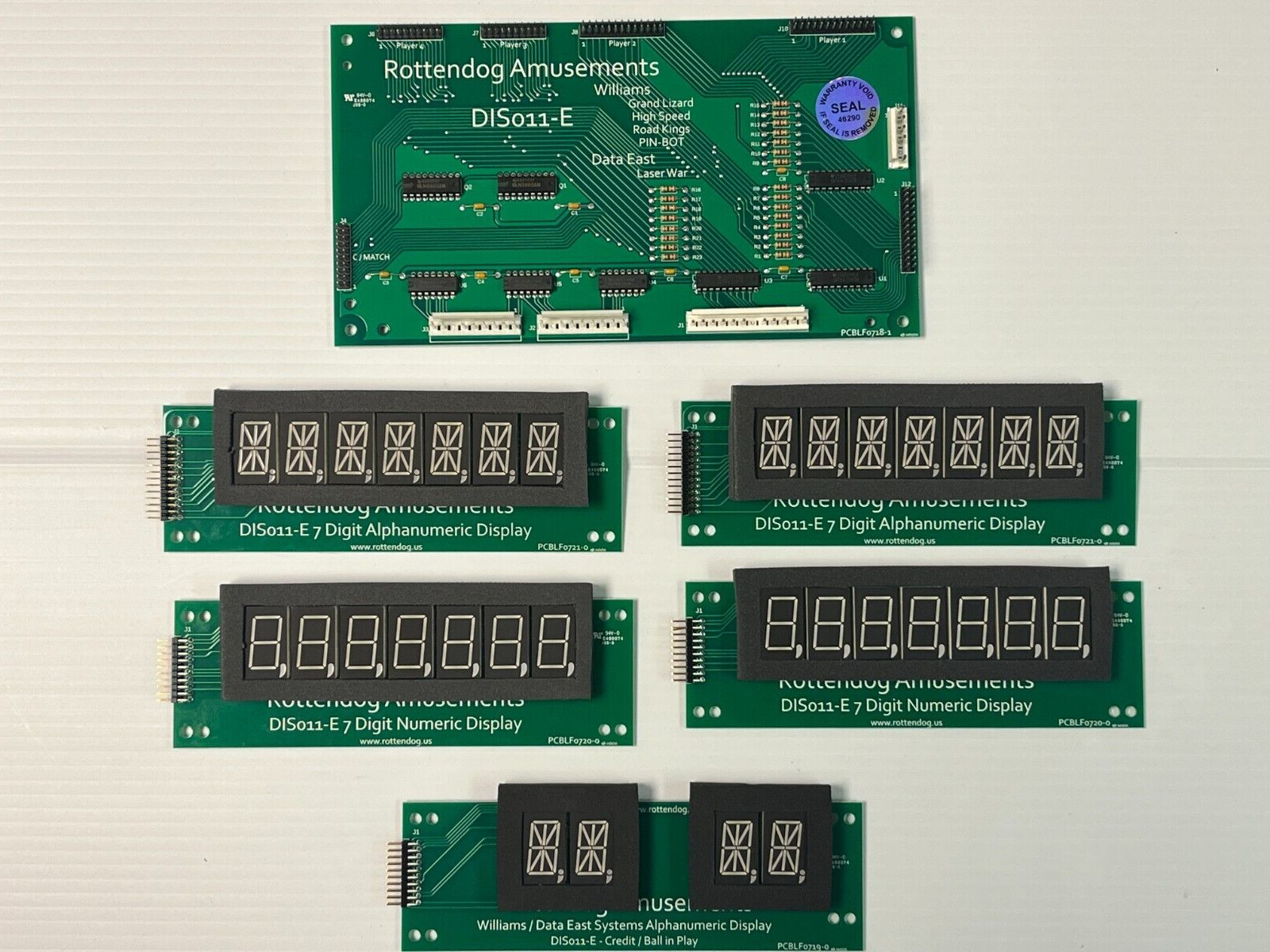 Williams System 11/11A D-10877 LED Orange Display Kit. Plug N Play.High Speed.
