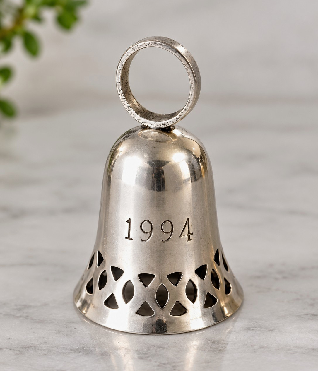 Vintage 1994 International Silver Co Silver Plated Bell Hand Made Collectible