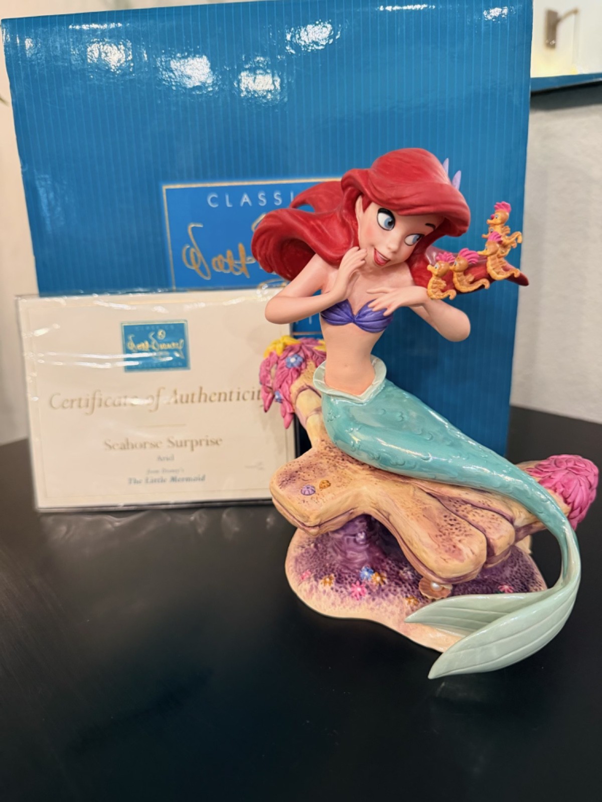 WDCC Disney Ariel “Seahorse Surprise” 1996 Little Mermaid Figurine MIB COA WDCC Disney Ariel “Seahorse Surprise” 1996 Little Mermaid Figurine MIB COA