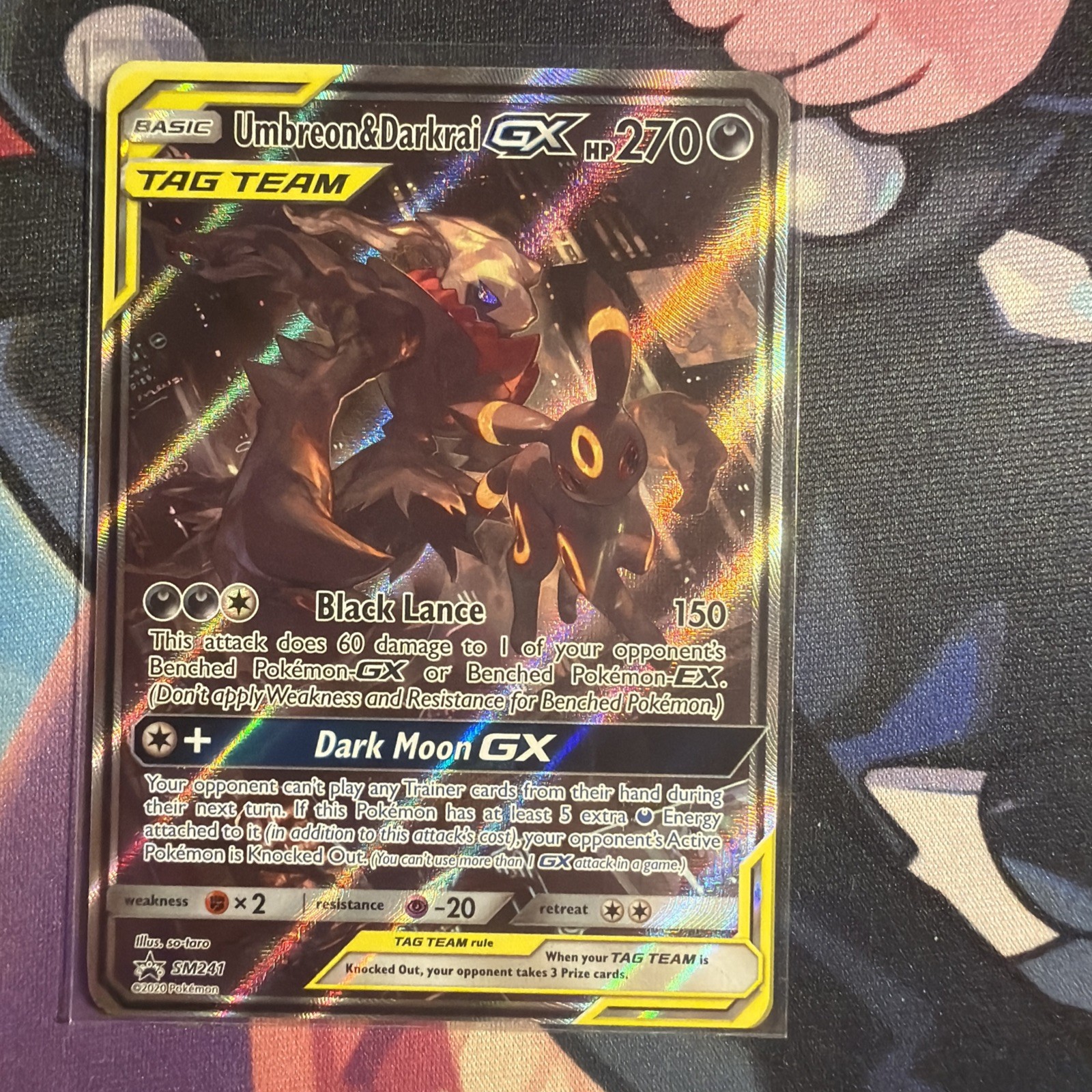 Pokémon TCG Umbreon & Darkrai GX Black Star Promo Tag Team SM241 Pokémon TCG Umbreon & Darkrai GX Black Star Promo Tag Team SM241