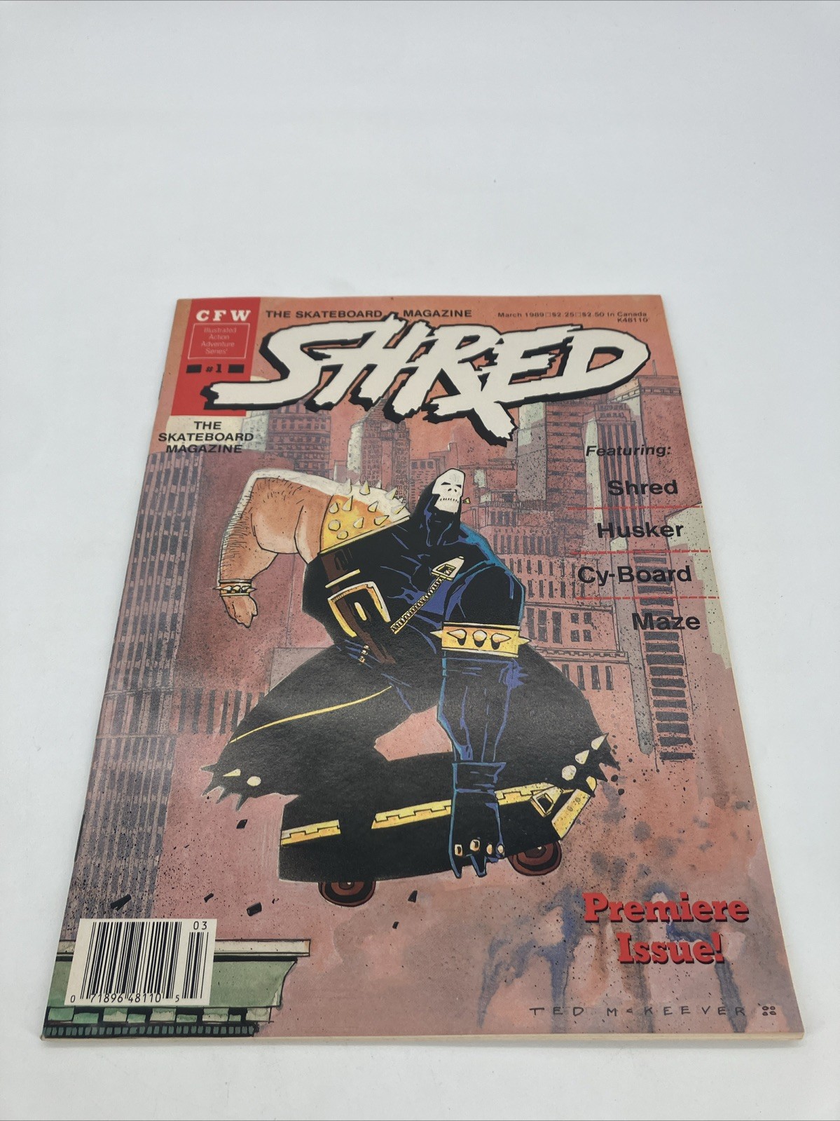 RARE Vintage #1 First Issue SHRED Skateboarding Magazine Husker Cy-Board 1989 VG RARE Vintage #1 First Issue SHRED Skateboarding Magazine Husker Cy-Board 1989 VG