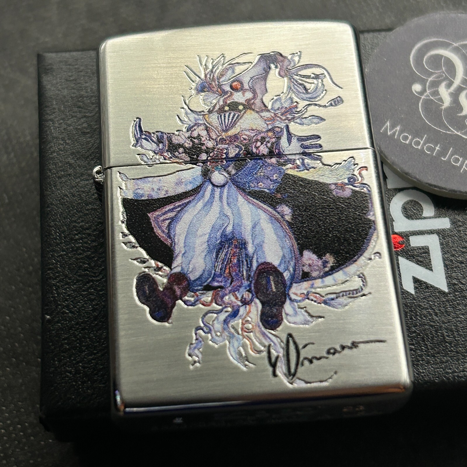 Zippo Yoshitaka Amano Final Fantasy Mage Double-sided processing Silver Zippo Yoshitaka Amano Final Fantasy Mage Double-sided processing Silver