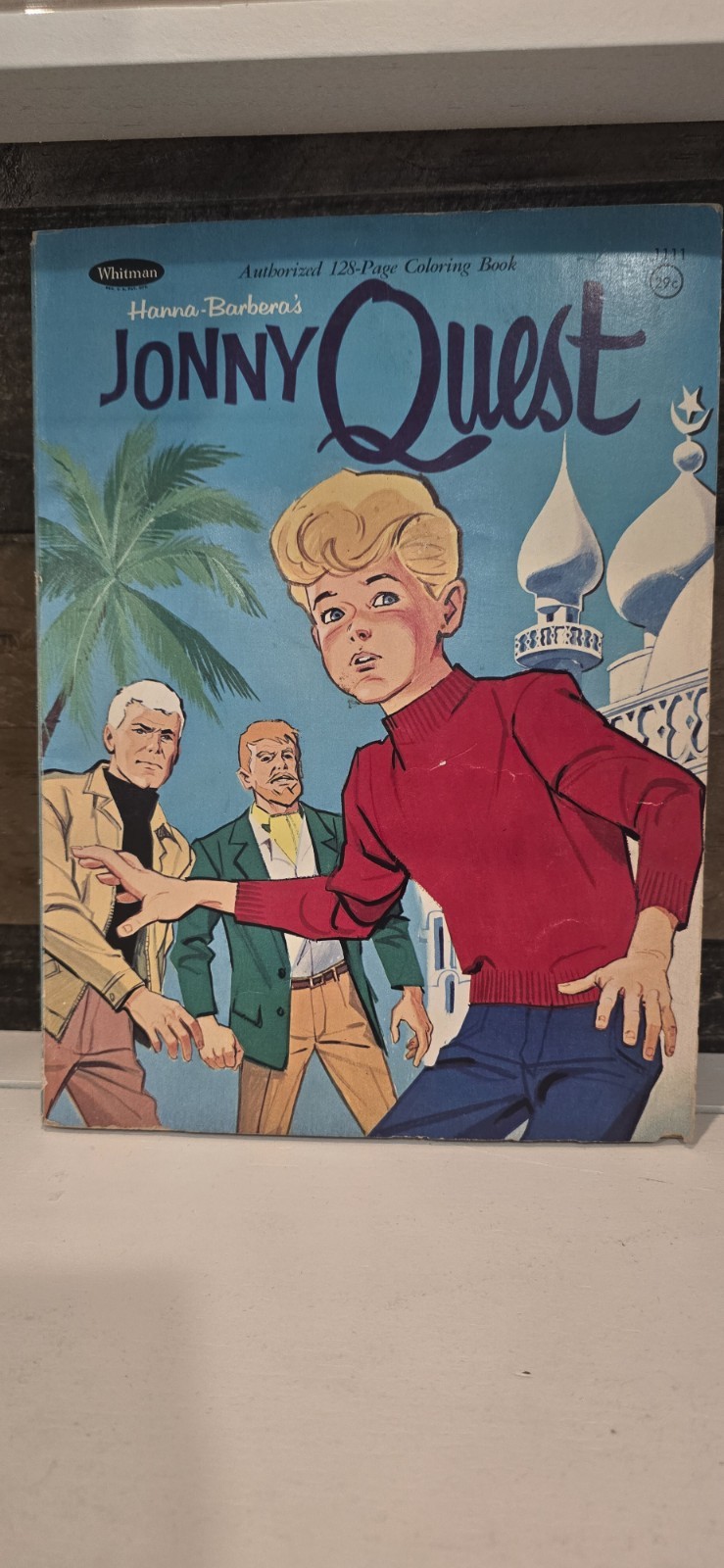 Vintage Whitman 1965 Hanna-Barbera Jonny Quest Large Coloring Book 