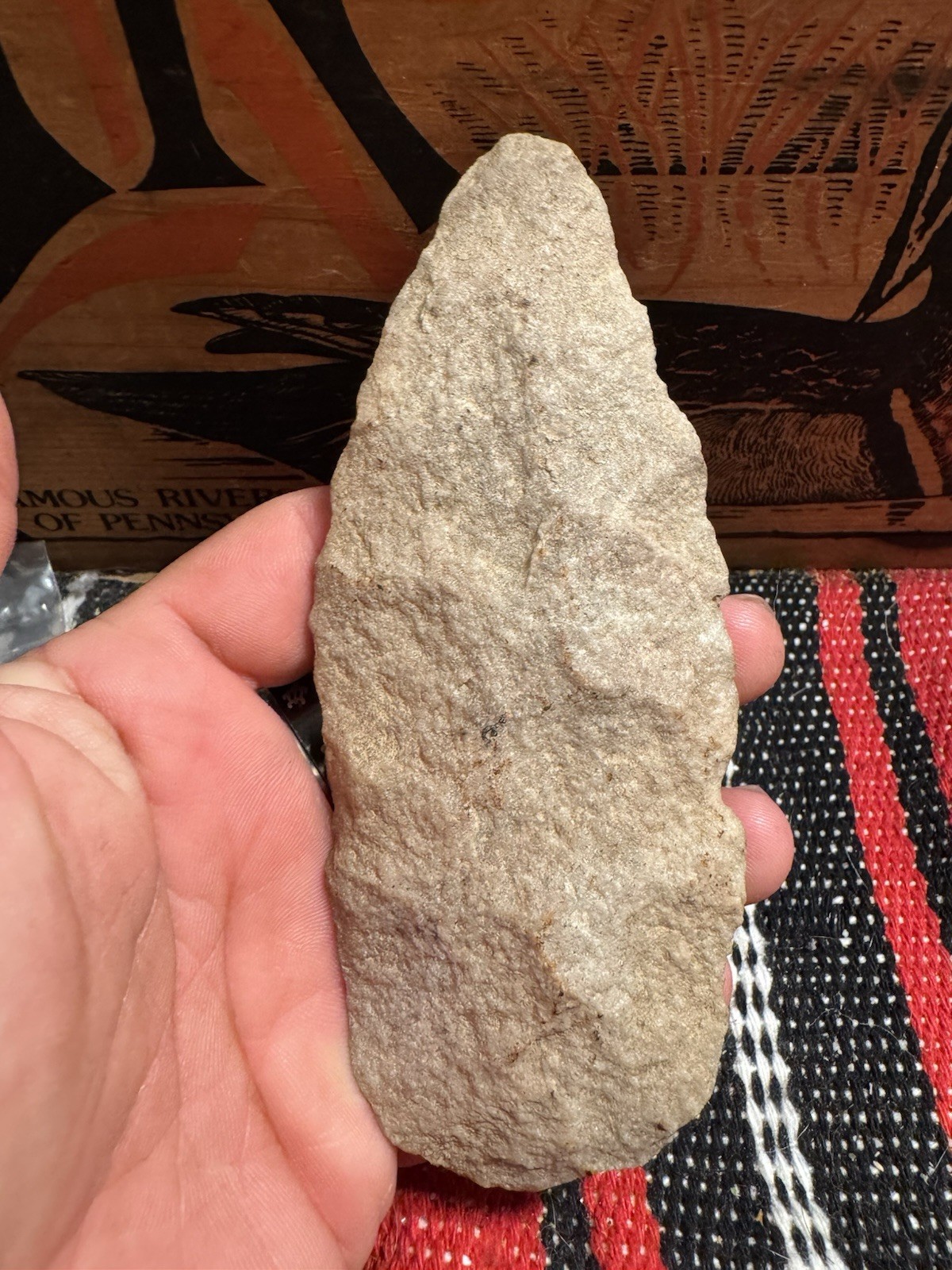 Large Quartzite Blade Archaic Period Augusta Co. Virginia