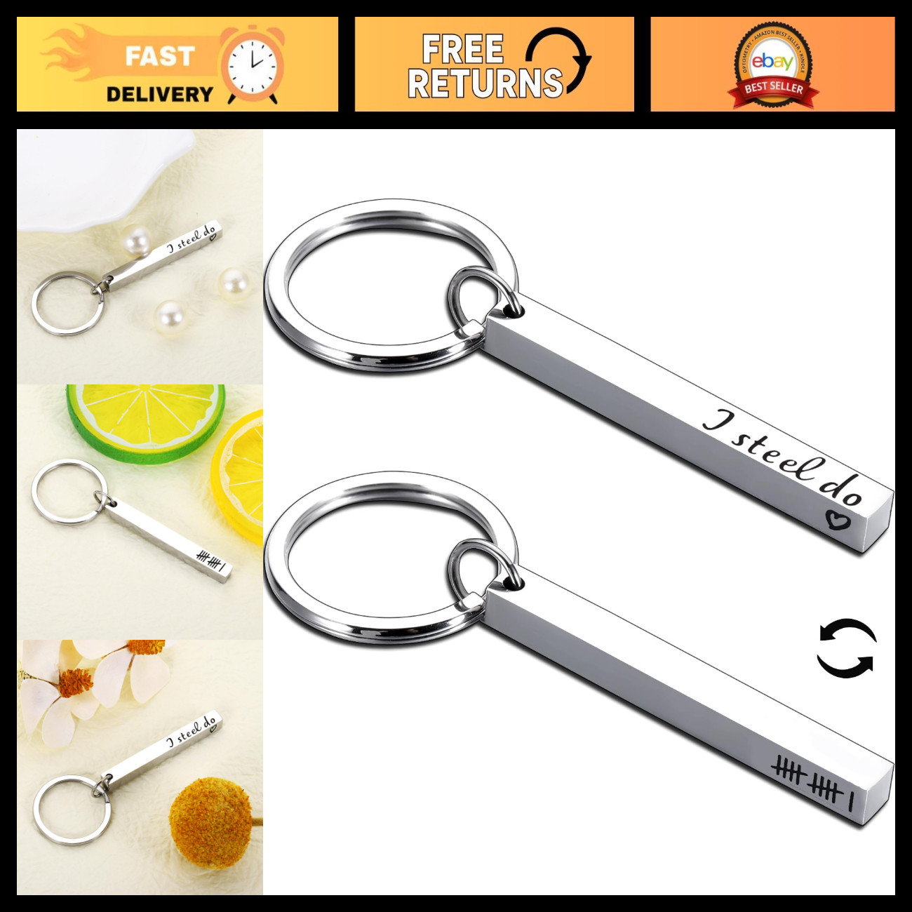 11th Anniversary Steel Gifts for Him & Her | Unique Gifts for Couples